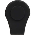 Silicone Brim Clip with Removable Ball Marker Laser Engraving - Black - Back