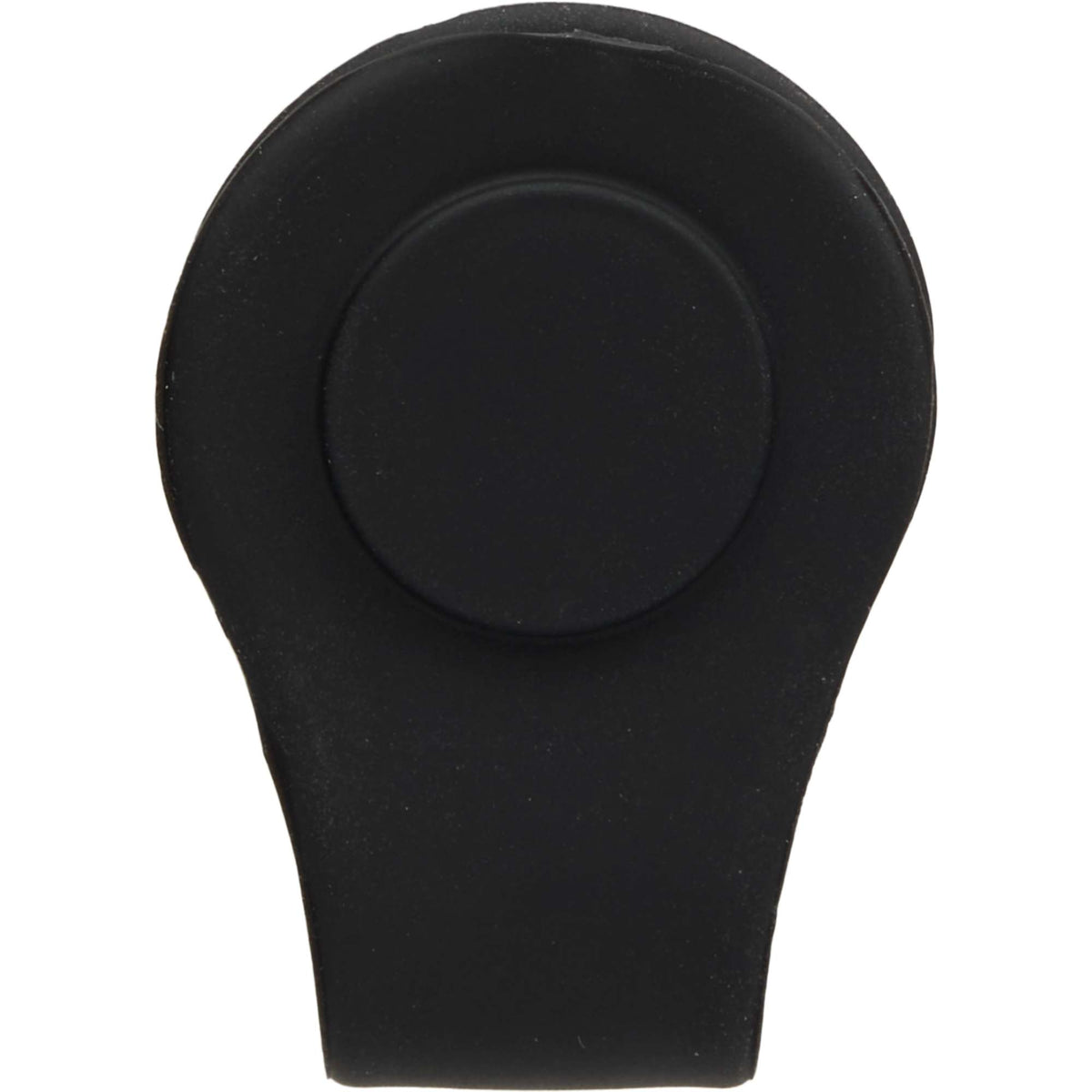 Silicone Brim Clip with Removable Ball Marker Laser Engraving - Black - Back