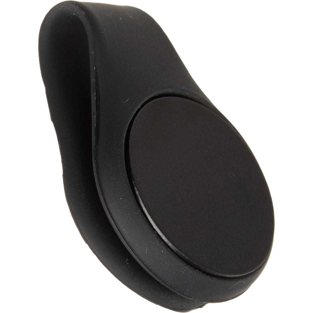Silicone Brim Clip with Removable Ball Marker Laser Engraving - Black - Detail 3