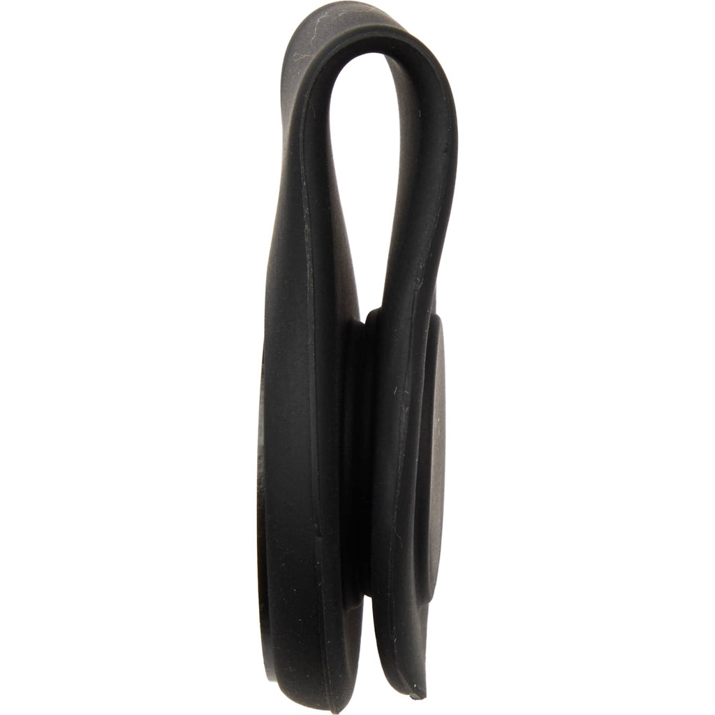 Silicone Brim Clip with Removable Ball Marker Laser Engraving - Black - Detail Closed 2