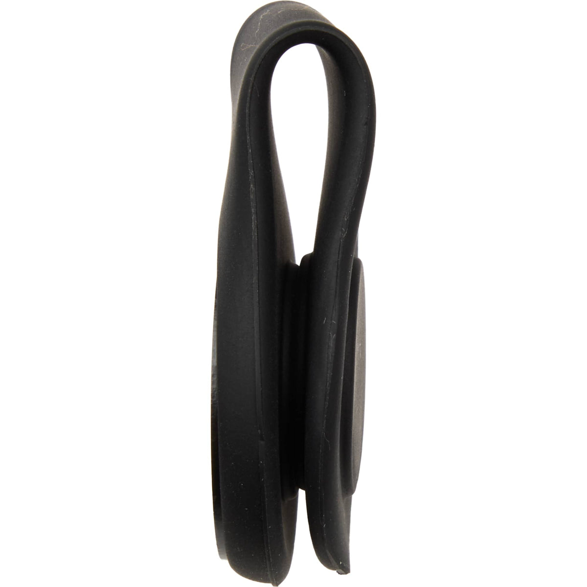 Silicone Brim Clip with Removable Ball Marker Laser Engraving - Black - Detail Closed 2