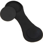 Silicone Brim Clip with Removable Ball Marker Laser Engraving - Black - Detail