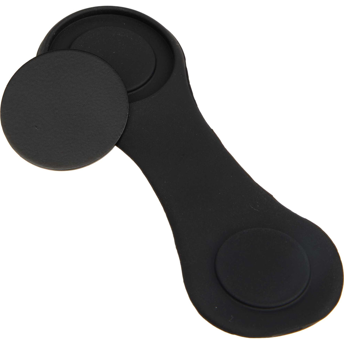 Silicone Brim Clip with Removable Ball Marker Laser Engraving - Black - Detail