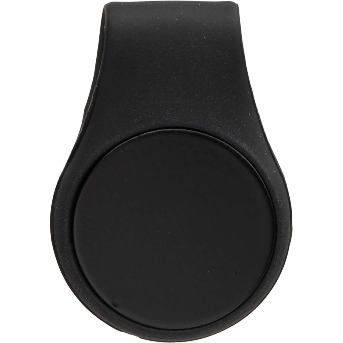 Silicone Brim Clip with Removable Ball Marker Laser Engraving - Black - Front Closed 2