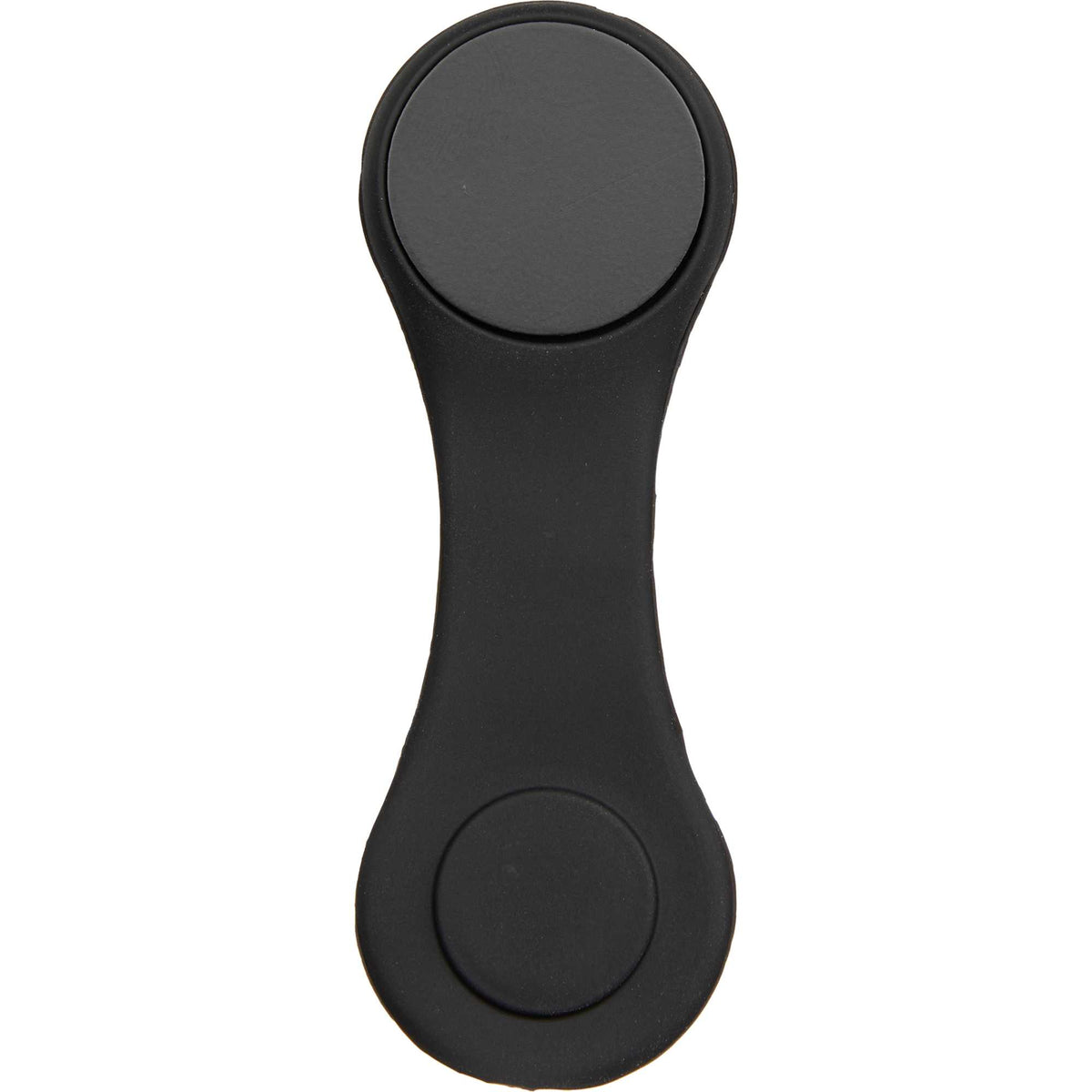 Silicone Brim Clip with Removable Ball Marker Laser Engraving - Black - Front Open 2