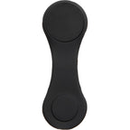 Silicone Brim Clip with Removable Ball Marker Laser Engraving - Black - Front Open