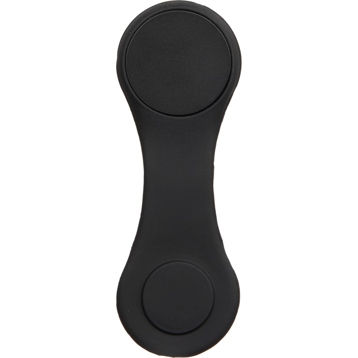 Silicone Brim Clip with Removable Ball Marker Laser Engraving - Black - Front Open