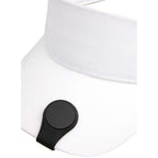 Silicone Brim Clip with Removable Ball Marker Laser Engraving - Black - Front Propped On Model