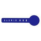 Silicone Cable Tie, Adjustable - Blue - Silk Screen