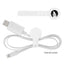 Silicone Cable Tie, Adjustable - White - Silk Screen