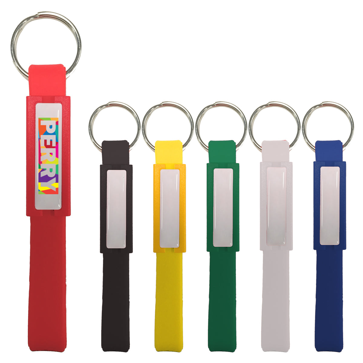 Silicone Key Tag with a Domed Logo - Silicone Key Tag With Dome