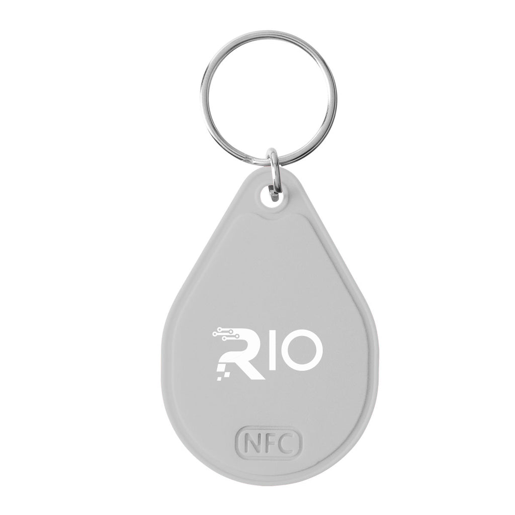 Silicone Key Tag with NFC - Gray - Pad Print