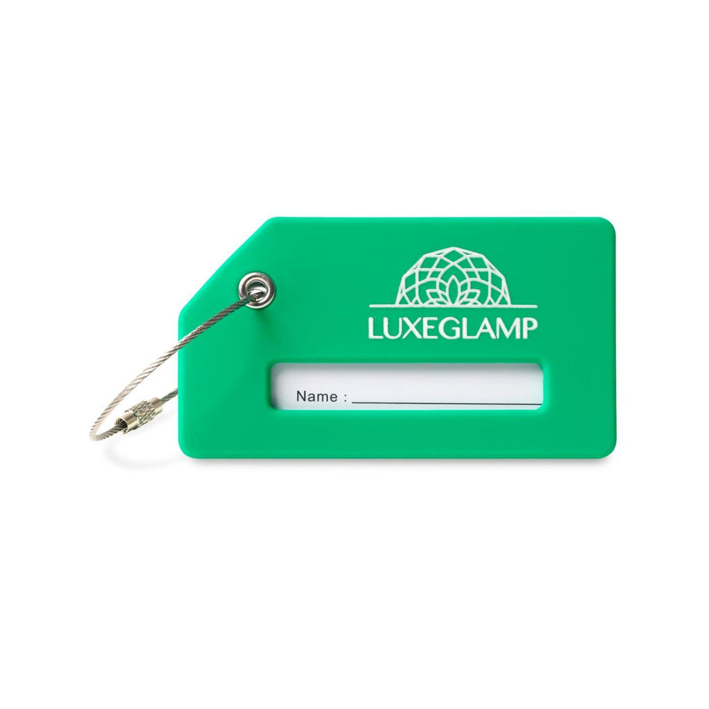 Silicone Luggage Tag with Privacy Window - Kelly Green - View 1