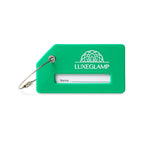 Silicone Luggage Tag with Privacy Window - Kelly Green - View 1