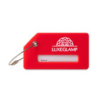 Silicone Luggage Tag with Privacy Window - Red - View 1