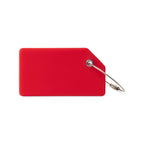 Silicone Luggage Tag with Privacy Window - Red - View 2