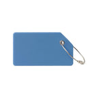 Silicone Luggage Tag with Privacy Window - Royal Blue - View 2