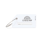 Silicone Luggage Tag with Privacy Window - White - View 2