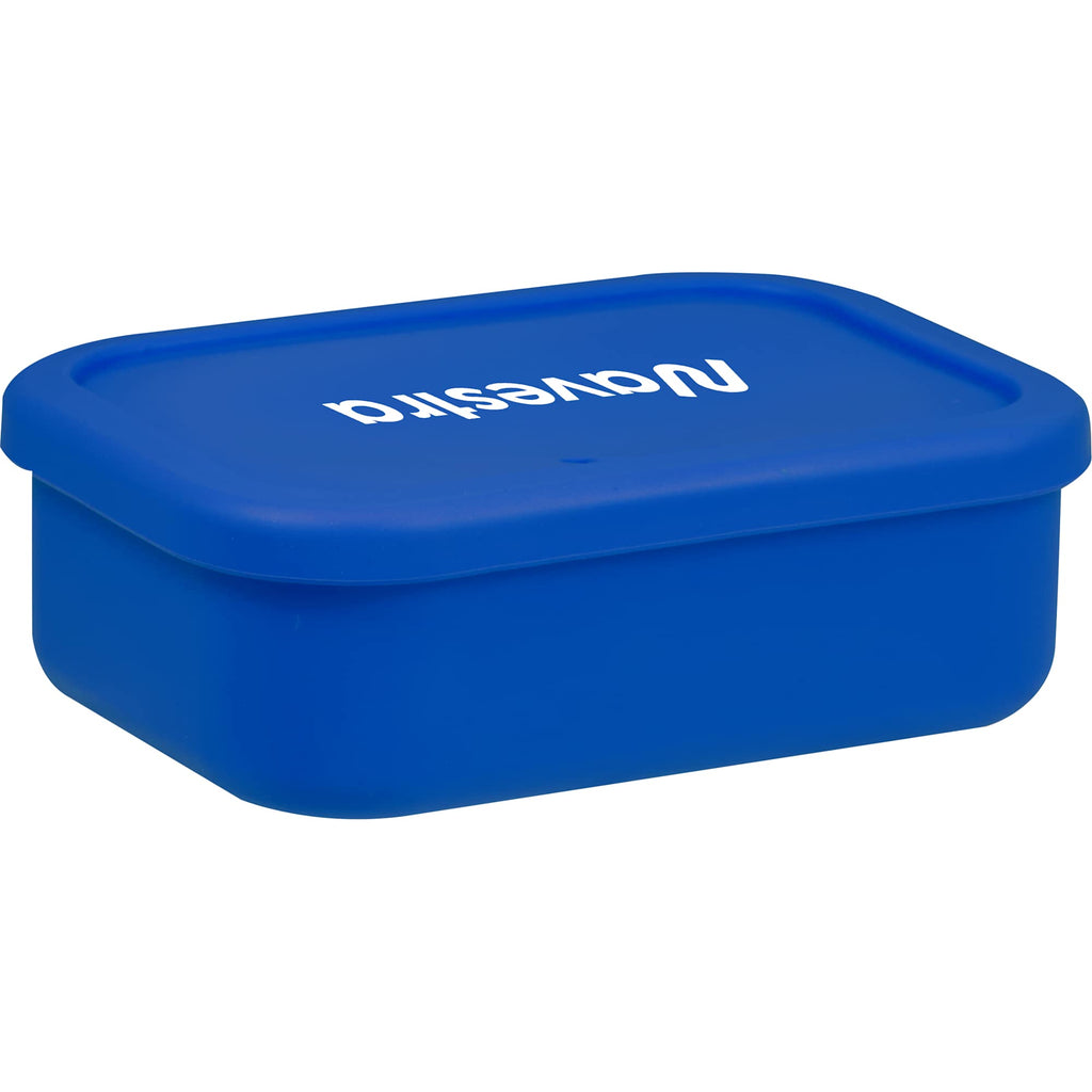 Silicone Meal Prep Container with Air Valve, 24 oz - Blueberry - Right Angle