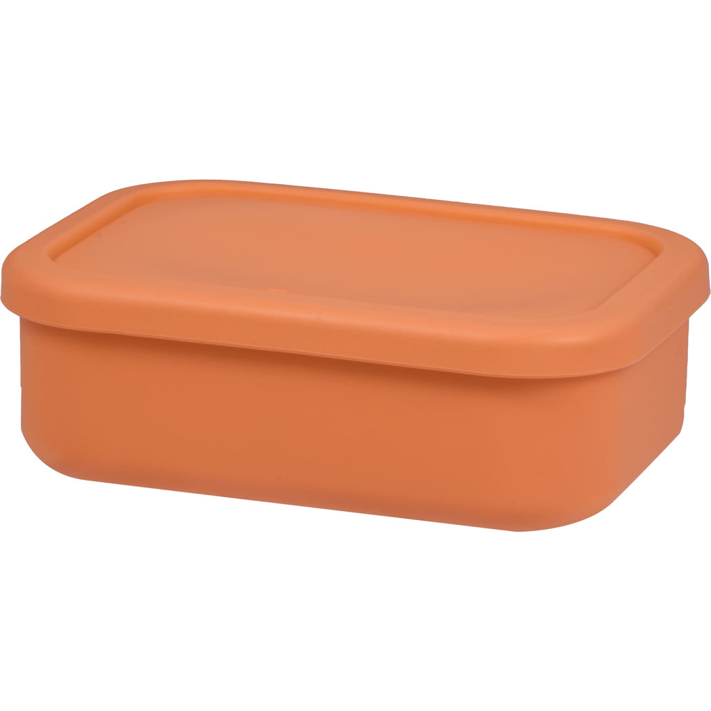 Silicone Meal Prep Container with Air Valve, 24 oz - Melon - Left Angle