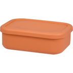 Silicone Meal Prep Container with Air Valve, 24 oz - Melon - Left Angle