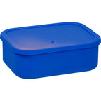 Silicone Meal Prep Container with Air Valve, 44 oz - Blueberry - Right Angle 2