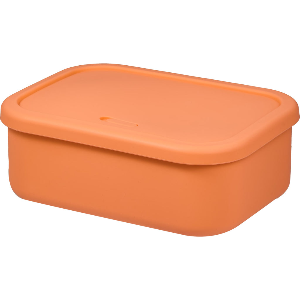 Silicone Meal Prep Container with Air Valve, 44 oz - Melon - Left Angle