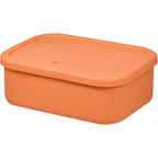 Silicone Meal Prep Container with Air Valve, 44 oz - Melon - Left Angle