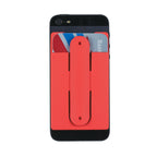 Silicone Phone Wallet and Stand - Red - Inuse_Blank