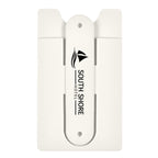 Silicone Phone Wallet and Stand - White - Silk Screen