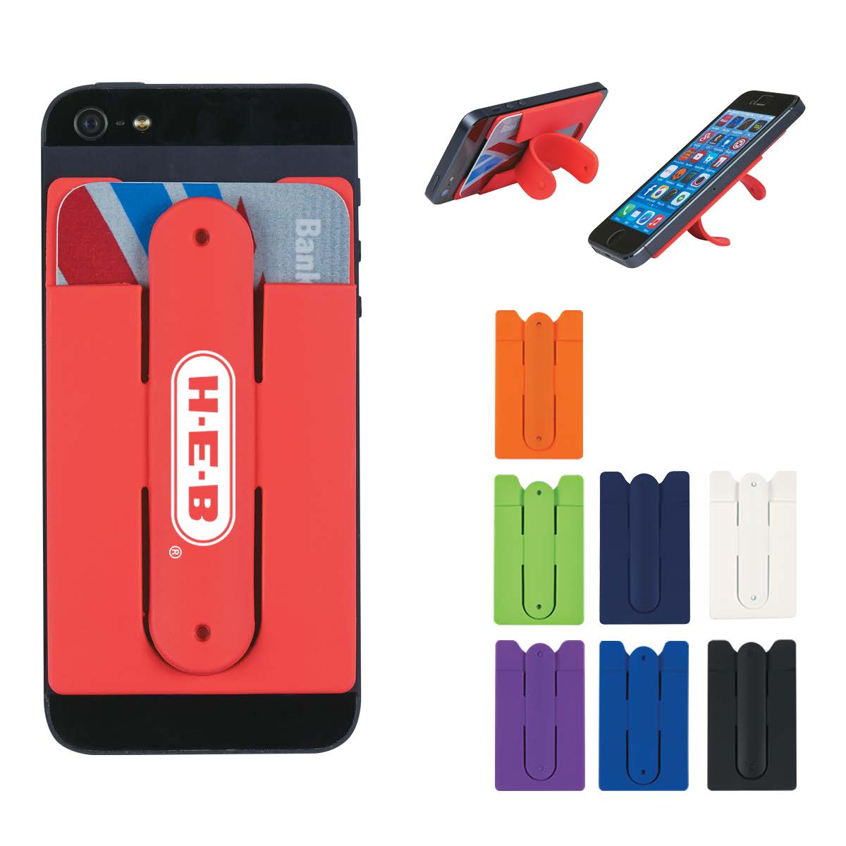 Silicone Phone Wallet and Stand