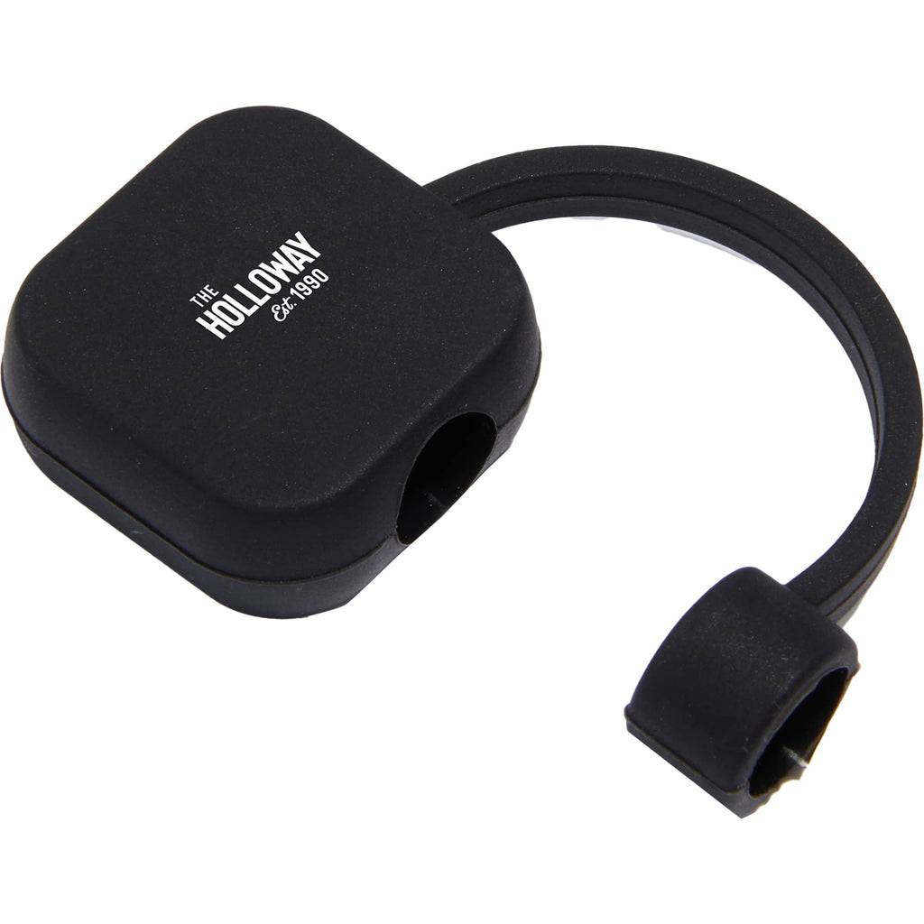 Silicone Straw Topper in Bright Colors - Black - Front