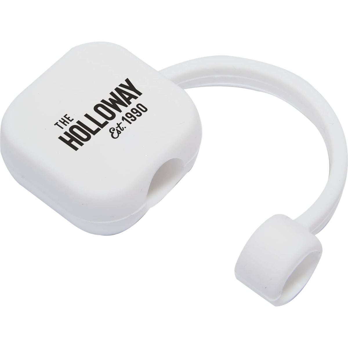 Silicone Straw Topper in Bright Colors - White - Front