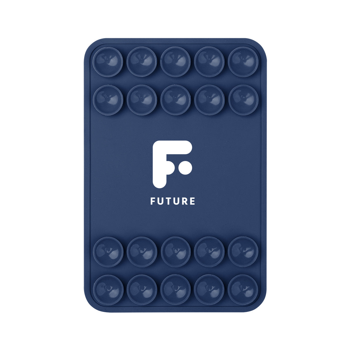 Silicone Suction-Cup Phone Mount, Magnetic - Navy - Pad Print