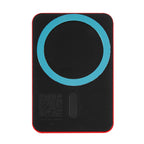 Silicone Suction-Cup Phone Mount, Magnetic - Red - Back
