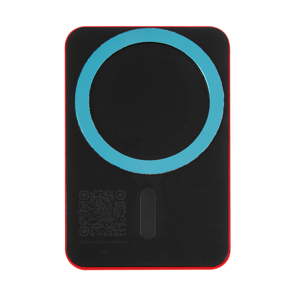Silicone Suction-Cup Phone Mount, Magnetic - Red - Back