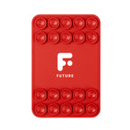 Silicone Suction-Cup Phone Mount, Magnetic - Red - Pad Print
