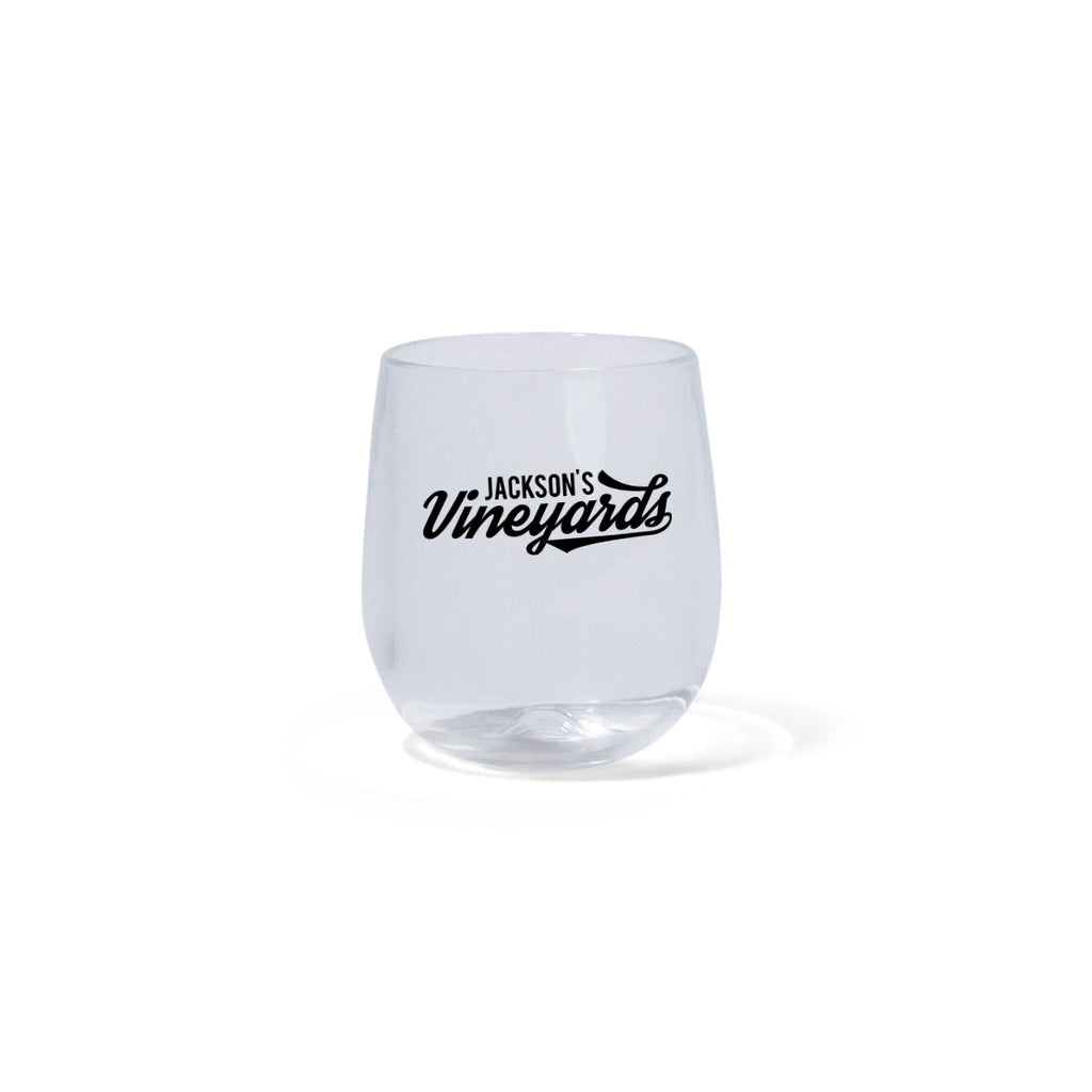 Silipint Crystal Clear Silicone Wine Glass, 12 oz - Silk Screen