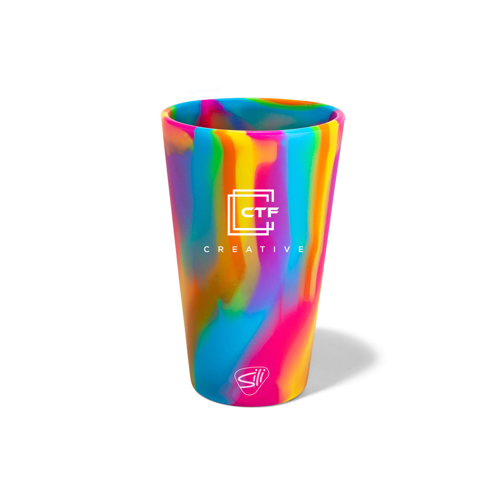 Silipint Silicone Pint Glass, 16 oz - Silk Screen