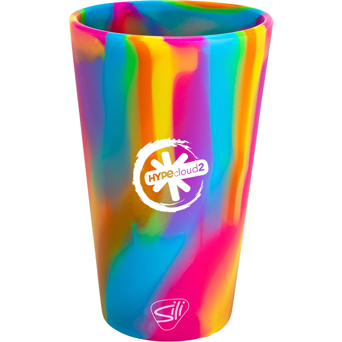 Silipint Unbreakable Silicone Pint Glass, 16 oz - TIE-DYE - Front