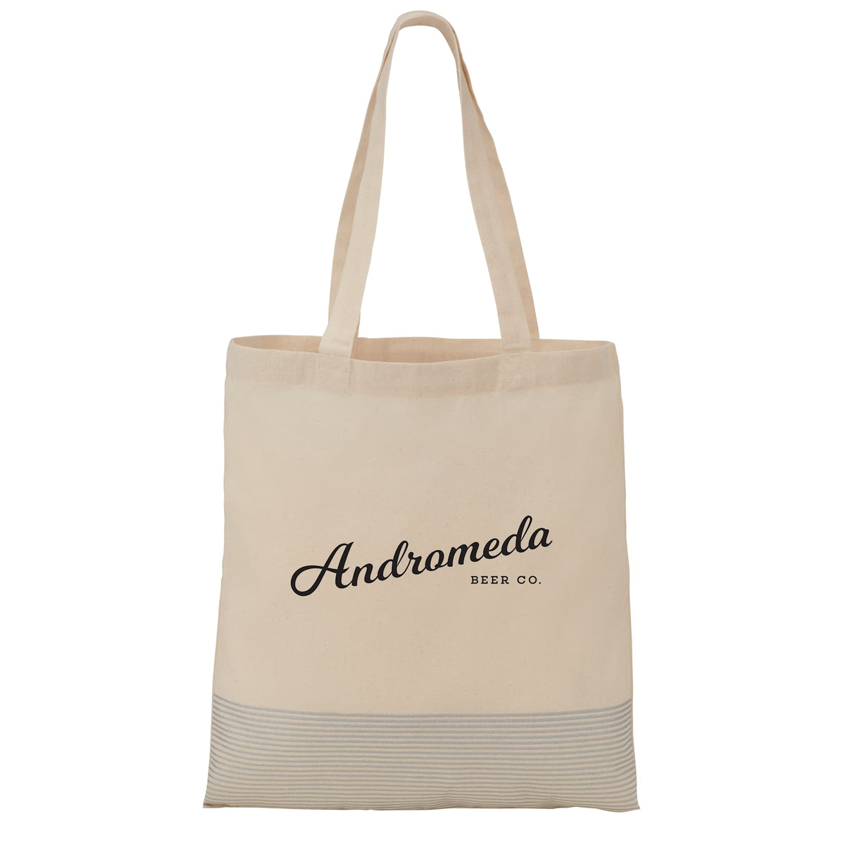 Silver Line Canvas Convention Tote, 6 oz Full Color - Natural - Front