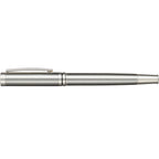 Silver Recycled Stainless Steel Rollerball with Chrome Trim - Silver - Back 2