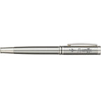 Silver Recycled Stainless Steel Rollerball with Chrome Trim - Silver - Right Side