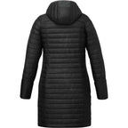 Silverton Long Packable Puffer Jacket for Women Embroidery - Black - Back