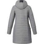 Silverton Long Packable Puffer Jacket for Women Embroidery - Quarry - Back