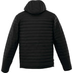 Silverton Packable Puffer Jacket for Men Embroidery - Black - Back Flat