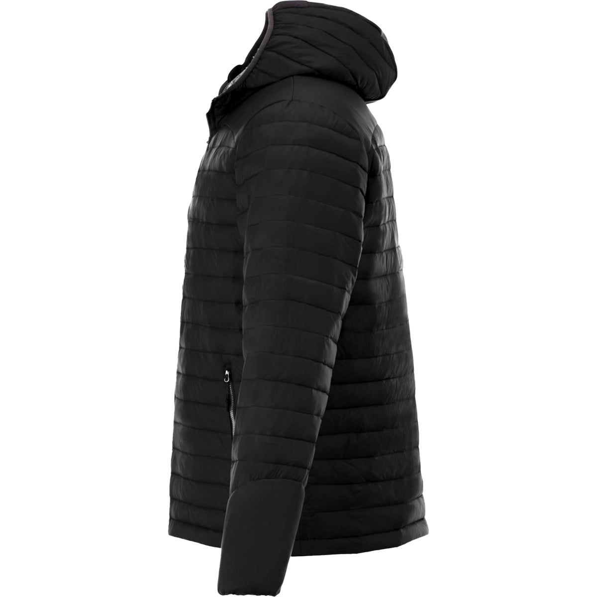 Silverton Packable Puffer Jacket for Men Embroidery - Black - Left Side