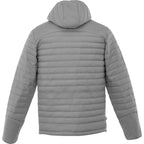 Silverton Packable Puffer Jacket for Men Embroidery - Quarry - Back Flat