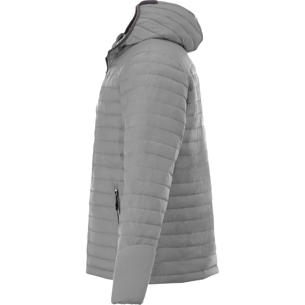 Silverton Packable Puffer Jacket for Men Embroidery - Quarry - Left Side