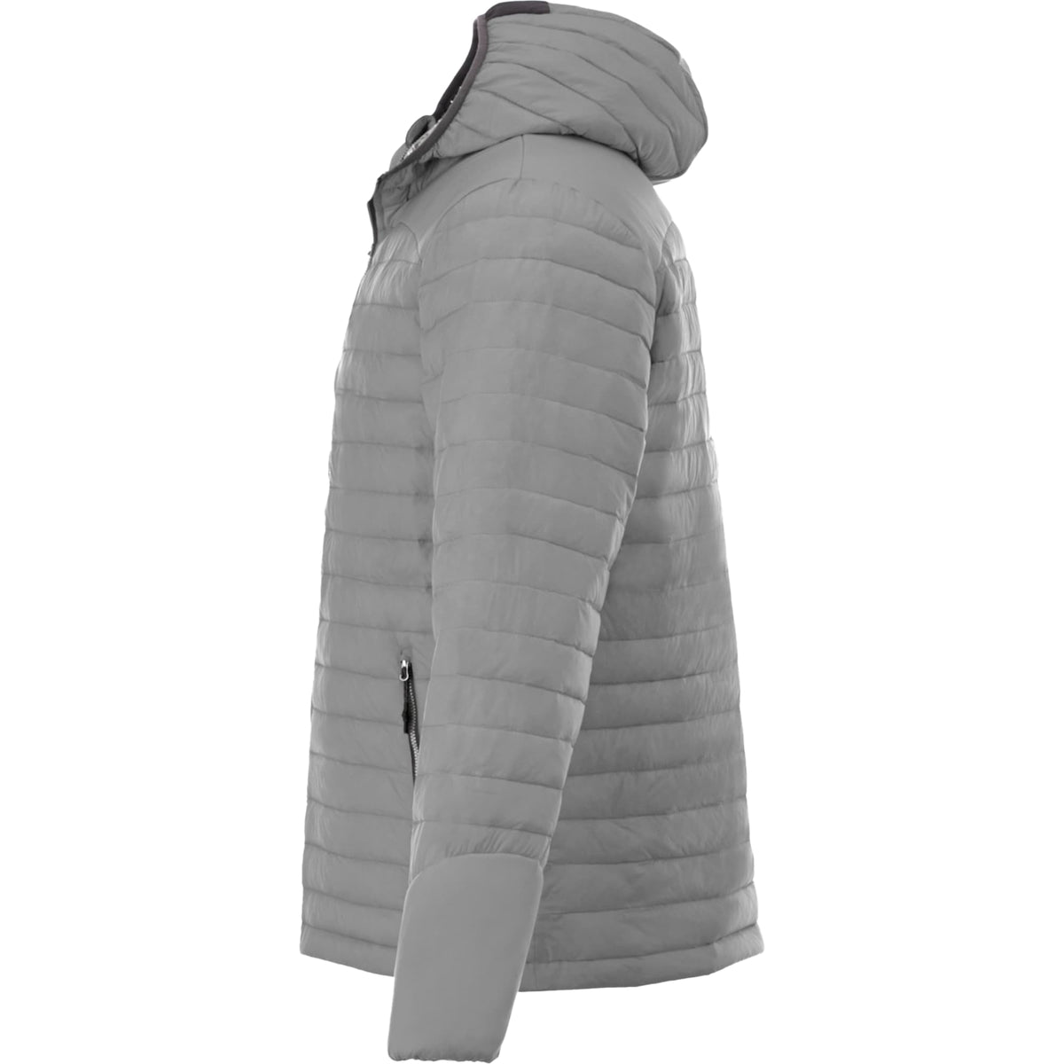 Silverton Packable Puffer Jacket for Men Embroidery - Quarry - Left Side